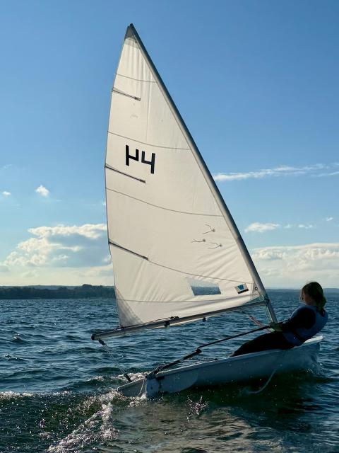 Boot Laser auf dem See