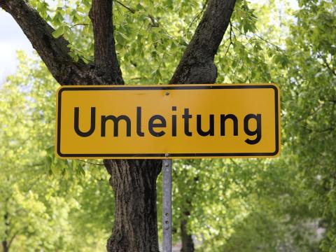 Umleitungsschild