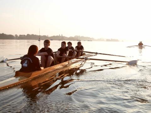 Rudern auf dem See