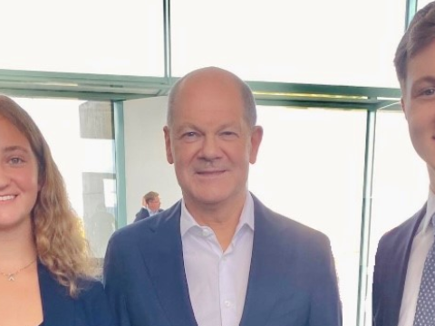 Julia und Alexander Trapp beim Bundeskanzler