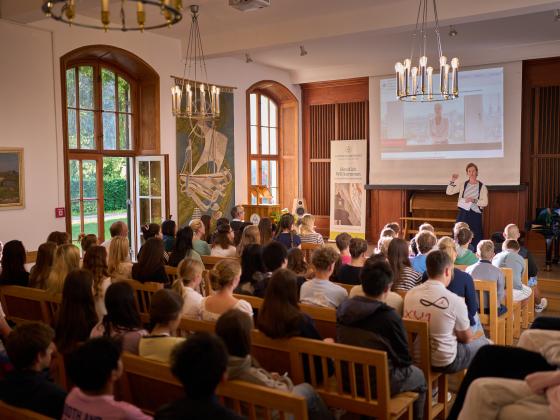 Morgenfeier im Vortragssaal