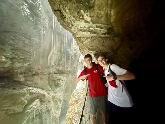 Schüler in der Partnachklamm