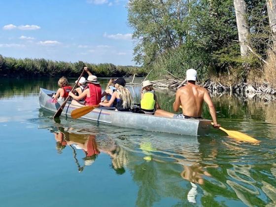 Kajak fahren auf dem Lech